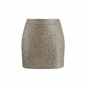 French Connection Sequin Mini Skirt Sz 4 Metallic Sparkle Night Out Party Look